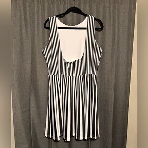 BlackMilk Striped Underbust Dress
